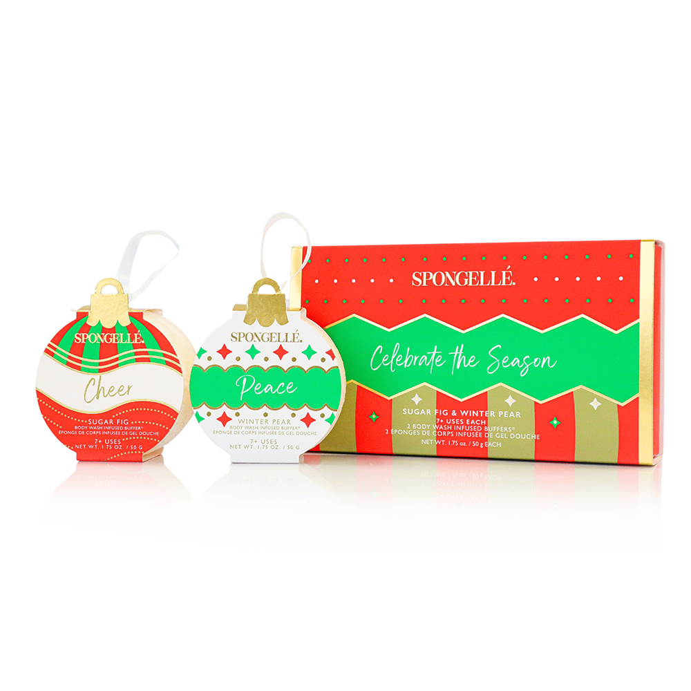 Spongelle Holiday Ornament Gift Set Christmas