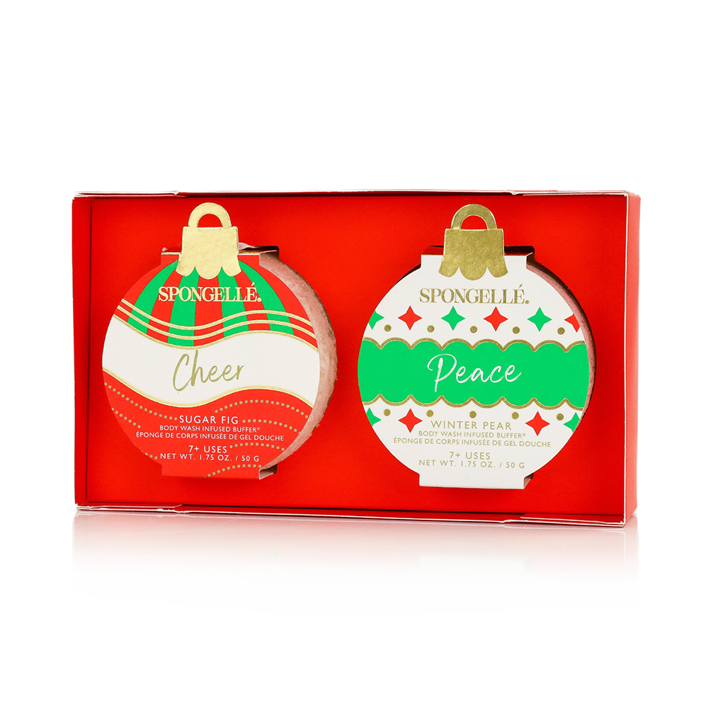 Spongelle Holiday Ornament Gift Set Christmas