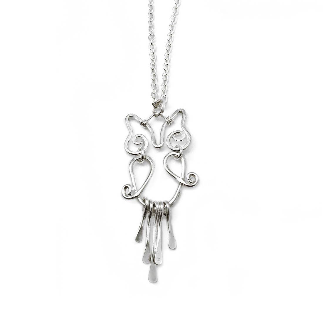 owl Silver Plated Necklace