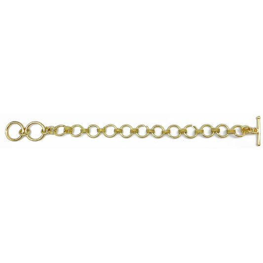 Brass Chain-Link Bracelet - Circular Links