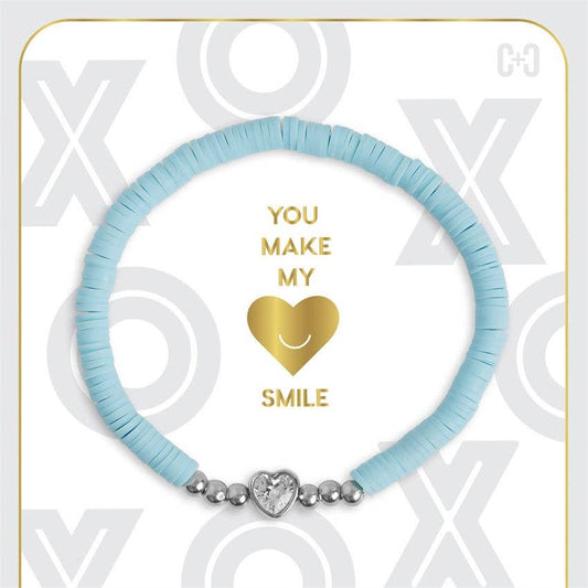 You Make My Heart Smile Stretch Bracelet