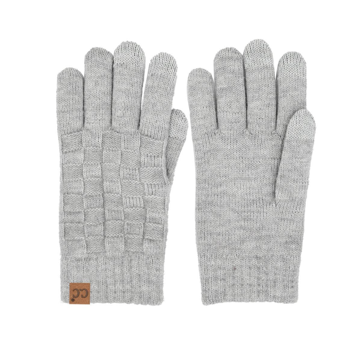 Woven Checkered Texture C.C Gloves