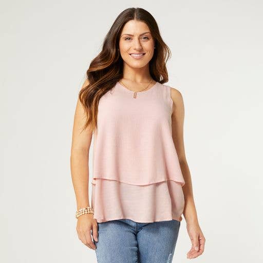 Dusty Rose Double Layer Tank