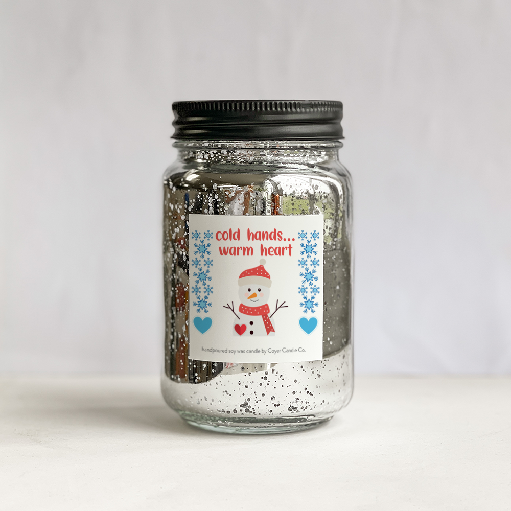 Winter Hug 16 oz Speckled Pint Jar Candle