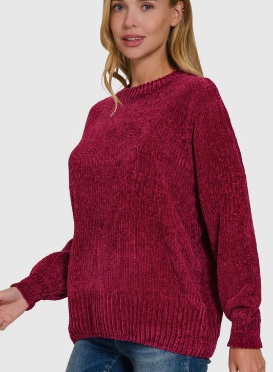 Cabernet Chenille Sweater