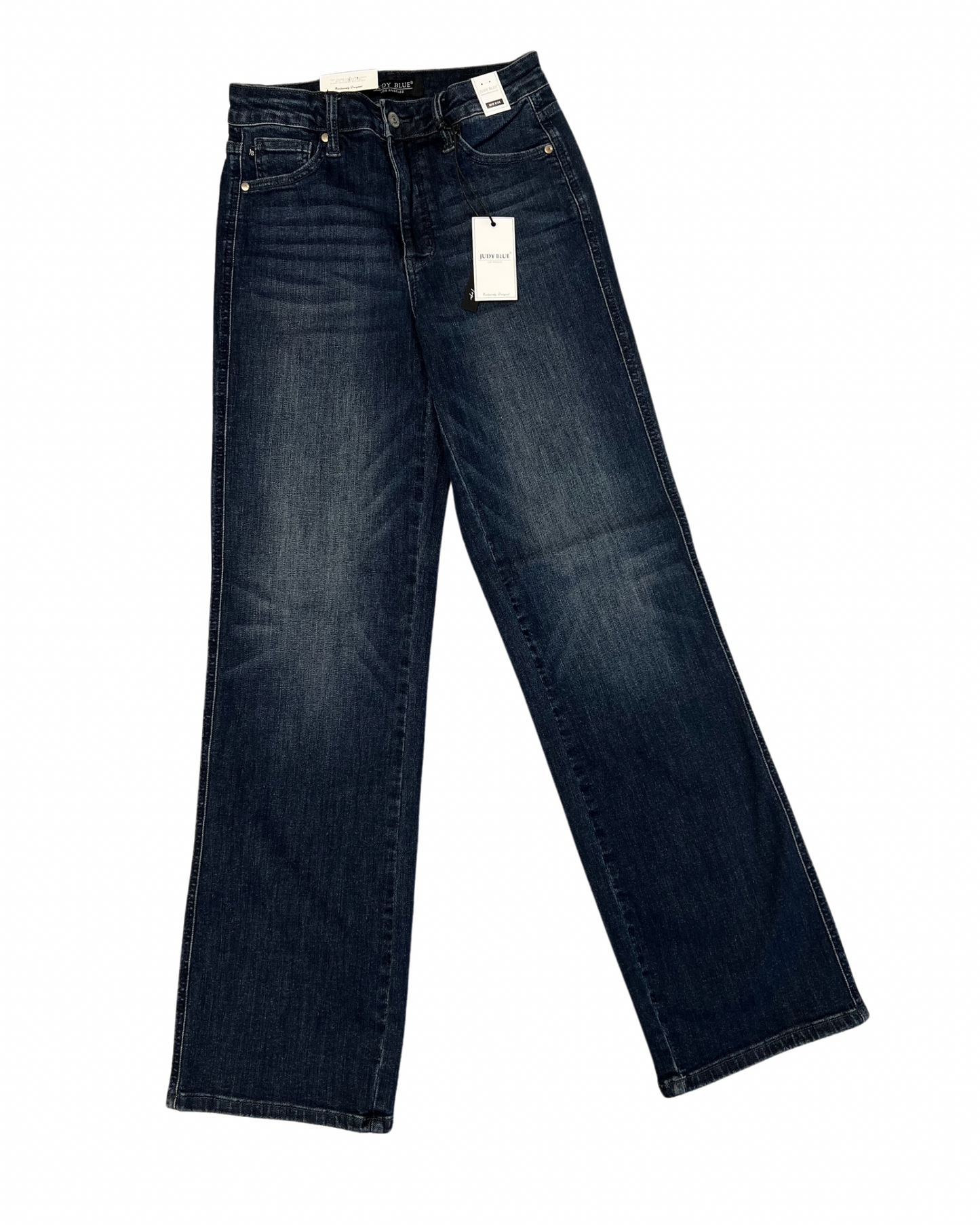 Brianna- Judy Blue mid-rise straight jeans