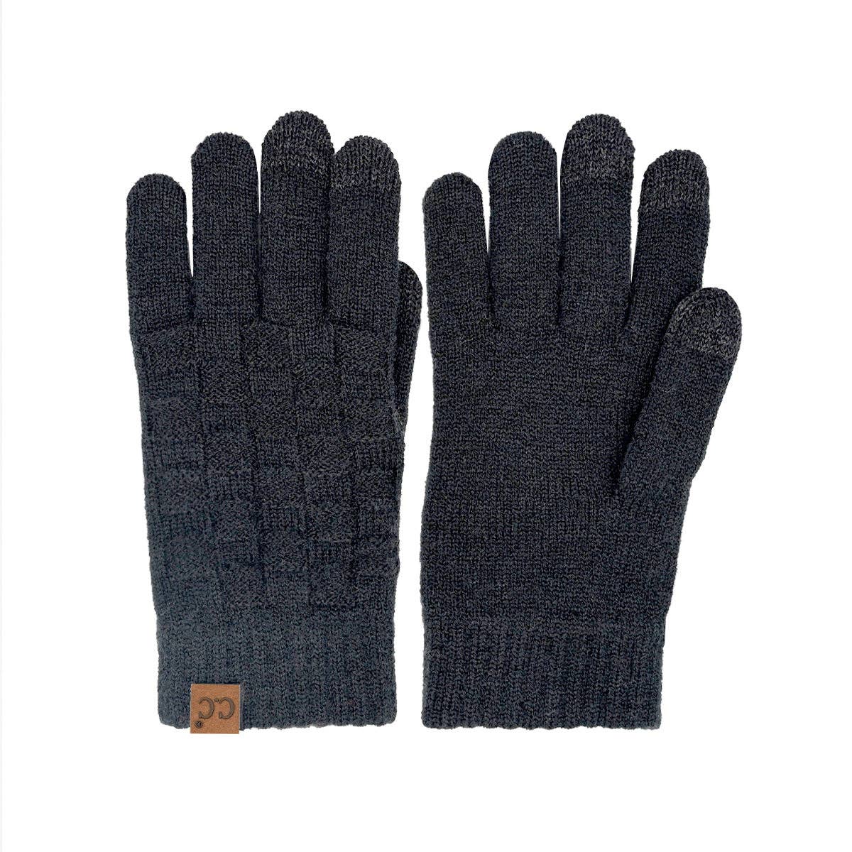 Woven Checkered Texture C.C Gloves