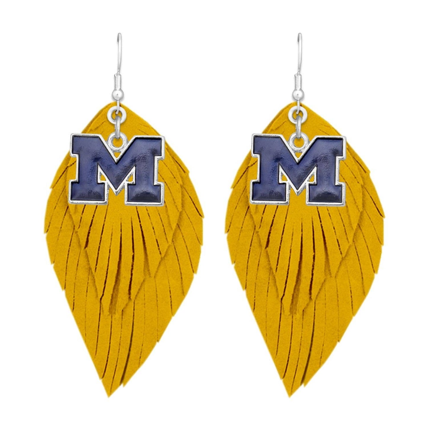 Michigan Wolverines  Iridescent Logo Boho Babe Earrings