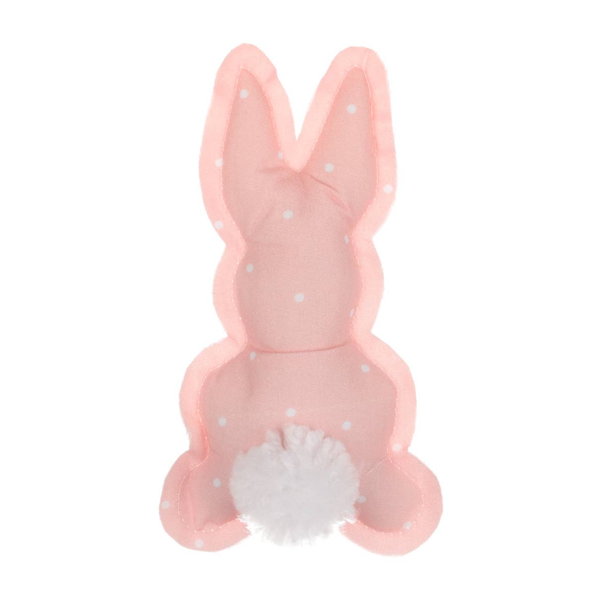 Pink Dotted Easter Pom Bunny