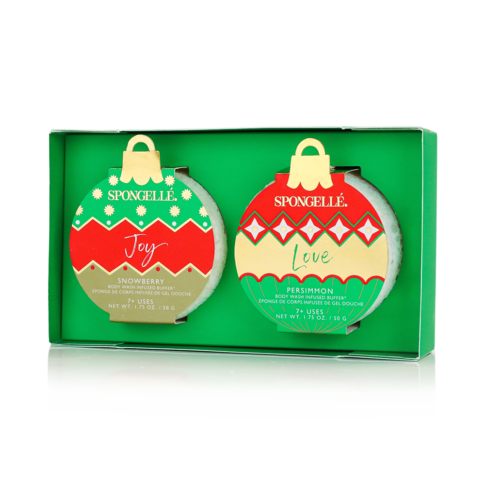 Spongelle Holiday Ornament Gift Set Christmas