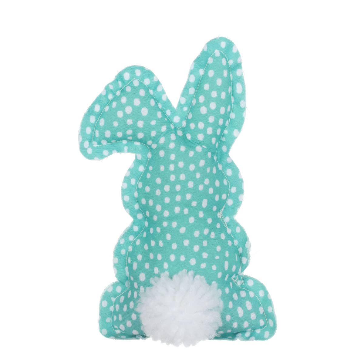 Teal Dotted W Easter Bunny