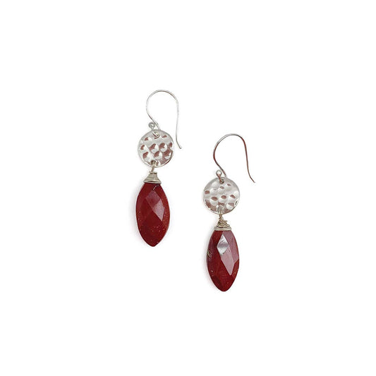 Akriti Silver - Mookite Earrings