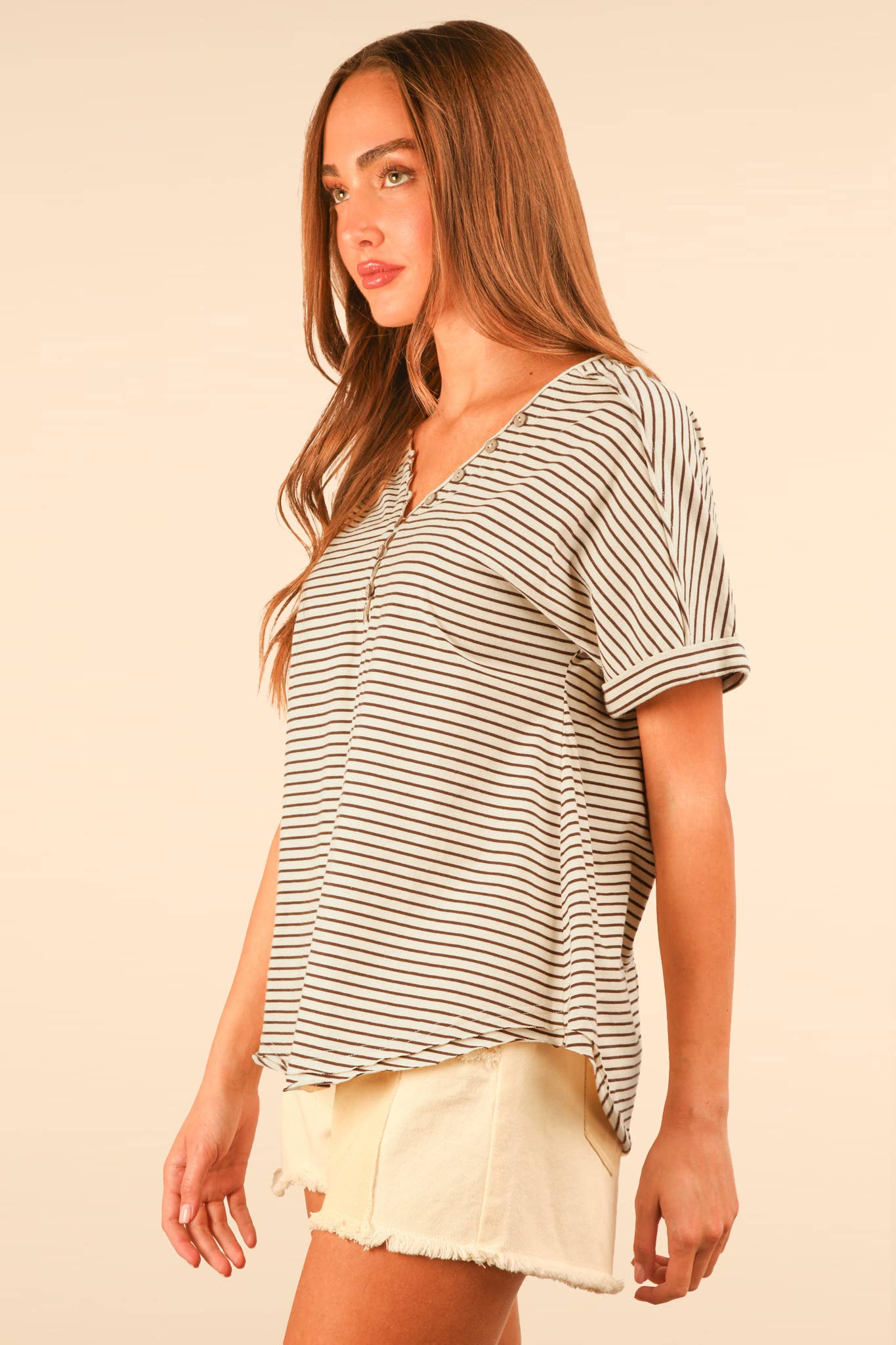 Black and white Striped Casual Knit Top