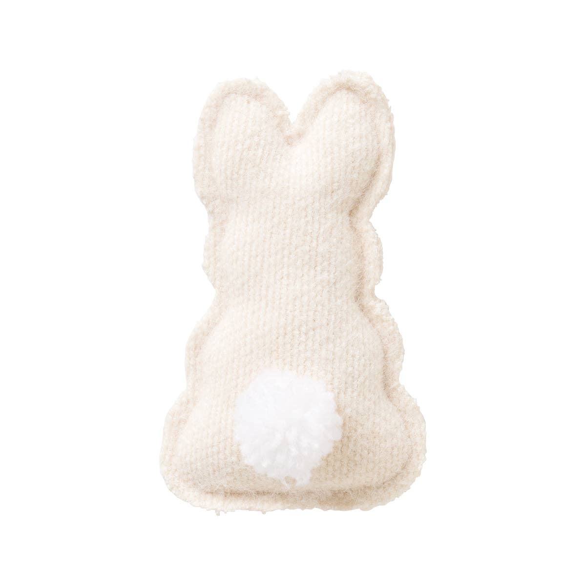 White Fuzzy Easter Fabric Bunny