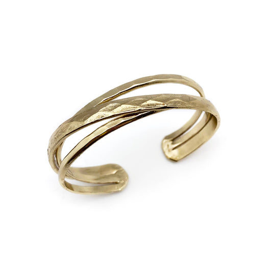 Stacked Thin Bands cuff bracelet