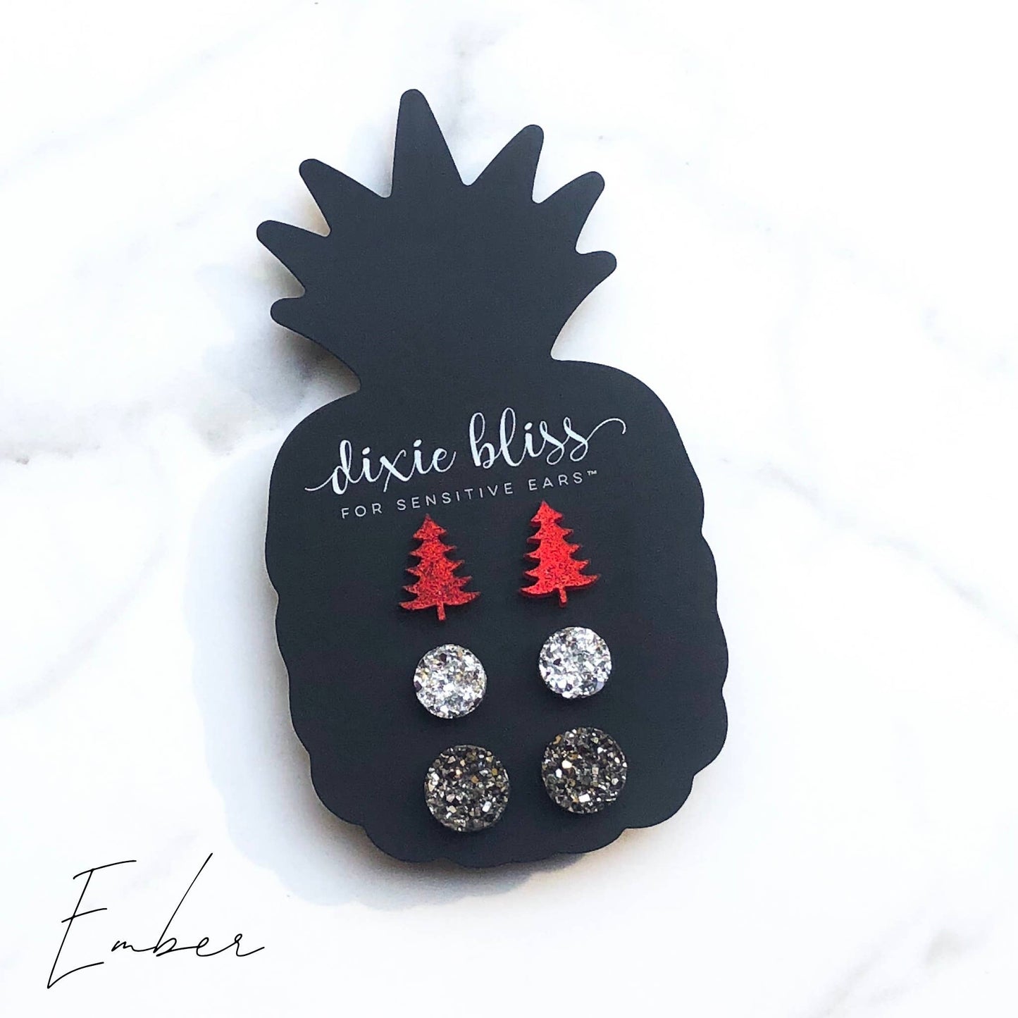 Ember 3 piece earring set