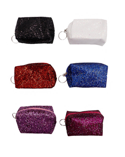 Glitter embellished coin bag