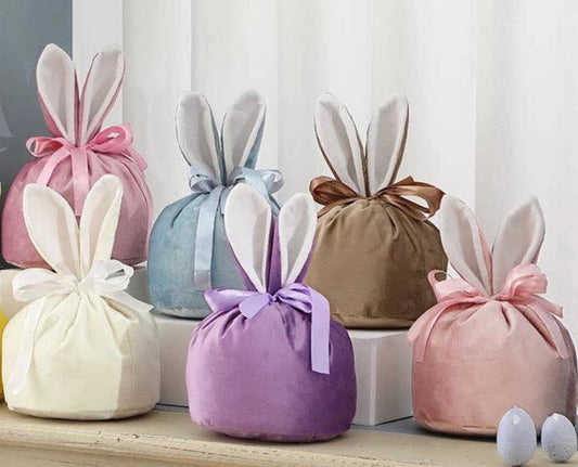 Velvet bunny bags